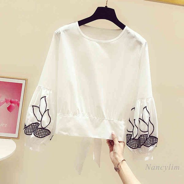 blouses white blouse female spring embroidered flowers lantern sleeve round neck back lace bow shirt women's short
blouses white blouse female spring embroidered flowers lantern sleeve round neck back lace bow shirt women's short