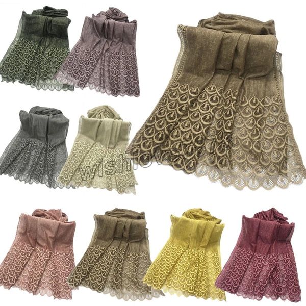 women plain lace scarf head hijab wrap solid cover-up shawls foulard femme headband muslim hijabs store long headscarf fashion, Blue;gray
women plain lace scarf head hijab wrap solid cover-up shawls foulard femme headband muslim hijabs store long headscarf fashion, Blue;gray
