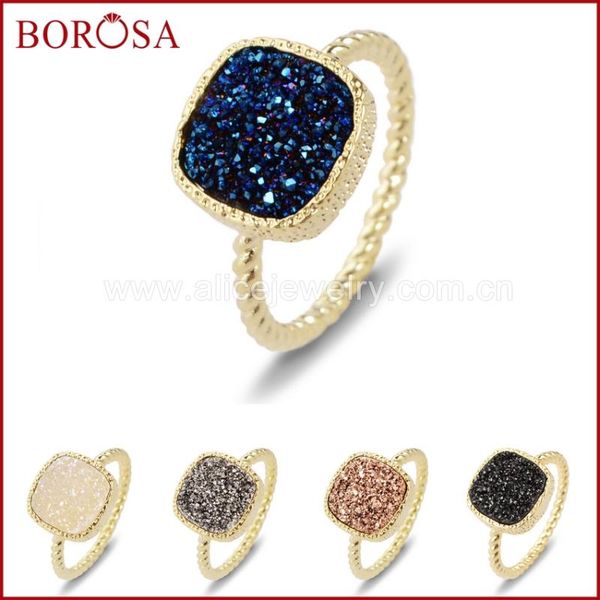 cluster rings borosa custom order 25pcs gold or silver plating 10mm stone size square natural agates druzy titanium jewelry zg058 zs058, Golden;silver
cluster rings borosa custom order 25pcs gold or silver plating 10mm stone size square natural agates druzy titanium jewelry zg058 zs058, Golden;silver