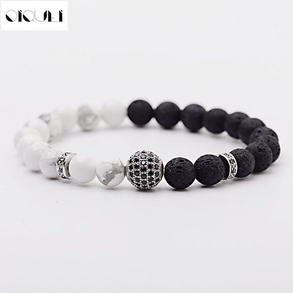 beaded, strands oiquei charm 8mm white black lava natural stone diffuser bracelets for women men copper micro pave cz balls beaded bracelet
beaded, strands oiquei charm 8mm white black lava natural stone diffuser bracelets for women men copper micro pave cz balls beaded bracelet