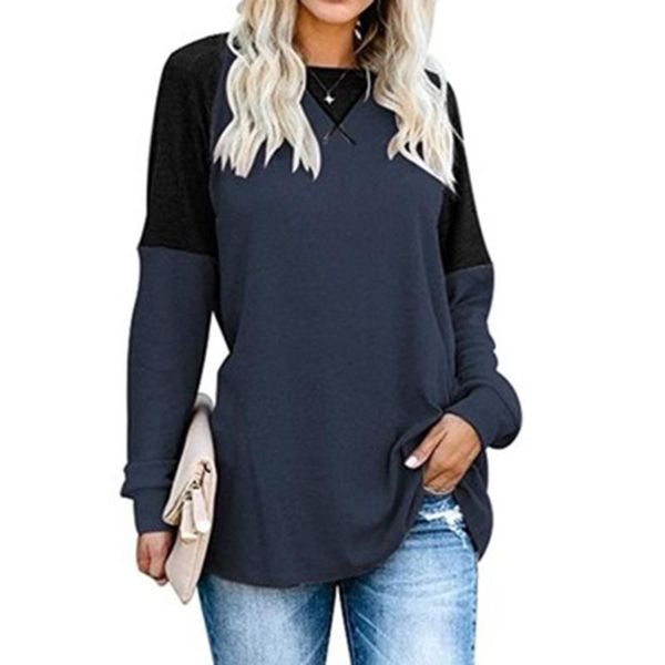 women's t-shirt autumn ladies t shirt casual female o neck long sleeves patchwork fashion spring women loose pullover, White
women's t-shirt autumn ladies t shirt casual female o neck long sleeves patchwork fashion spring women loose pullover, White