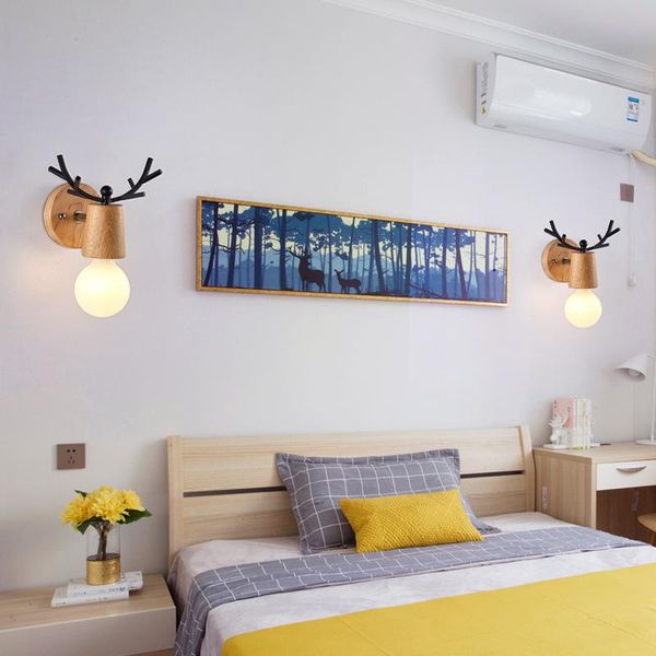 wall lamp bedroom bedside nordic aisle postmodern macaron creative antler living room
wall lamp bedroom bedside nordic aisle postmodern macaron creative antler living room