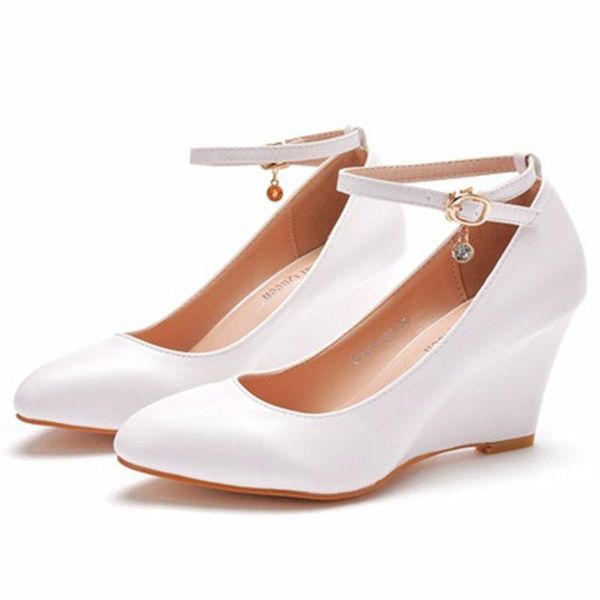 dress shoes fashion pedicure slimming high heels women's wedge casual shallow buckle pointed single, Black
dress shoes fashion pedicure slimming high heels women's wedge casual shallow buckle pointed single, Black