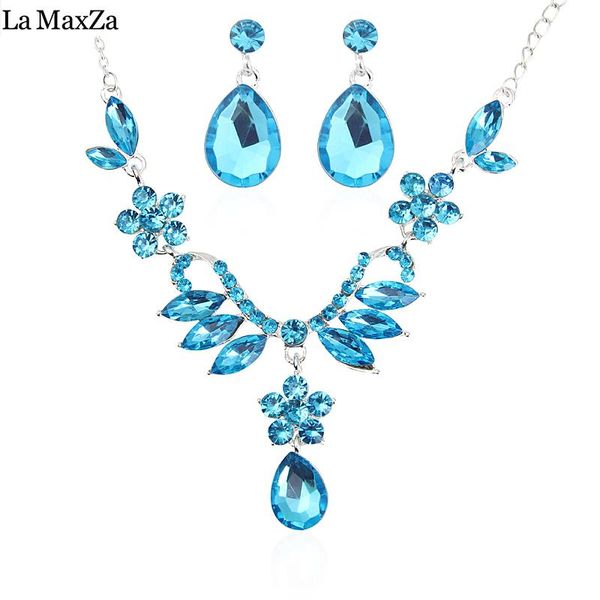 earrings & necklace la maxza charms explosion bridal alloy rhinestone set wedding jewelry accessories two colors 1332, Silver
earrings & necklace la maxza charms explosion bridal alloy rhinestone set wedding jewelry accessories two colors 1332, Silver