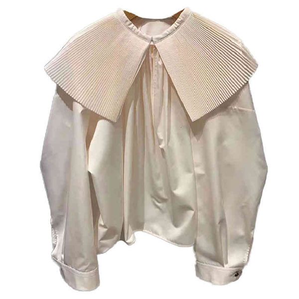 women's blouses & shirts nomikuma korean pleated peter pan collar women shirt autumn long sleeve pullover blouse causal solid blusas 6c, White
women's blouses & shirts nomikuma korean pleated peter pan collar women shirt autumn long sleeve pullover blouse causal solid blusas 6c, White