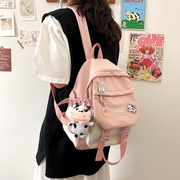 school bags teen girls small backpack cute contrast color female student mini schoolbag fashion cool waterproof nylon travel
school bags teen girls small backpack cute contrast color female student mini schoolbag fashion cool waterproof nylon travel