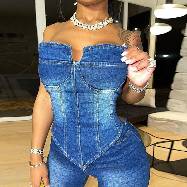 denim woman tshirts off shoulder corset tees female midnight club crop shirts summer 2021 street style partywear women's t-shirt, White
denim woman tshirts off shoulder corset tees female midnight club crop shirts summer 2021 street style partywear women's t-shirt, White