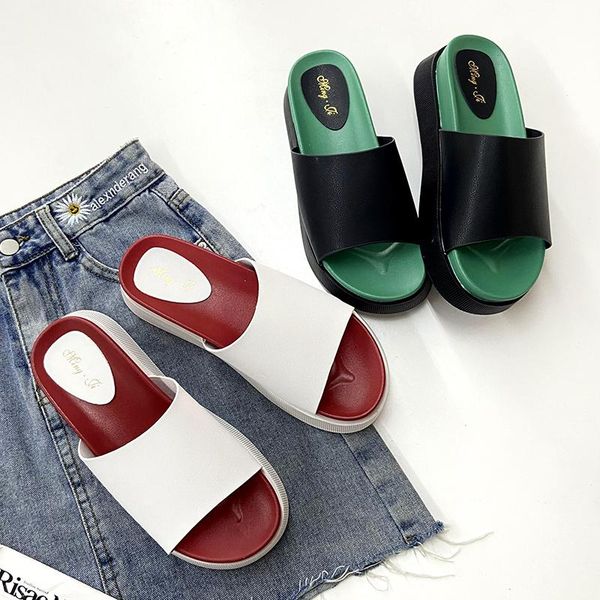 slippers casual shoes woman 2021 pantofle low platform luxury flat pu slides fashion rome female slide, Black
slippers casual shoes woman 2021 pantofle low platform luxury flat pu slides fashion rome female slide, Black
