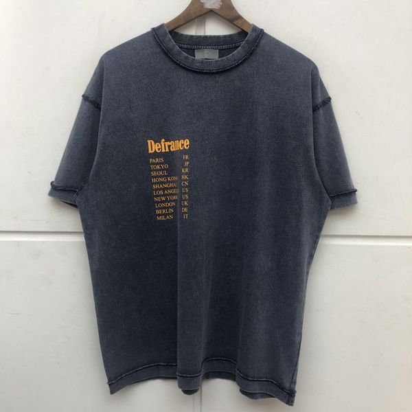 men's t-shirts men women vintage wash make old arnodefrance tee 2021ss defrance t-shirt, White;black
men's t-shirts men women vintage wash make old arnodefrance tee 2021ss defrance t-shirt, White;black