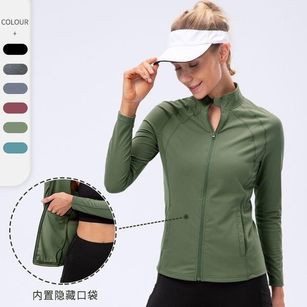 women's autumn and winter new yoga coat nylon sportswear tight elastic running zipper bodysuit long sleeve 12612, Gray
women's autumn and winter new yoga coat nylon sportswear tight elastic running zipper bodysuit long sleeve 12612, Gray