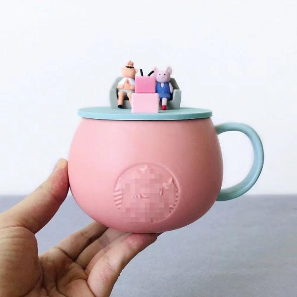 mugs with logo cute pink girl heart cartoon cover pig a frosted ceramic cup coffee drink
mugs with logo cute pink girl heart cartoon cover pig a frosted ceramic cup coffee drink
