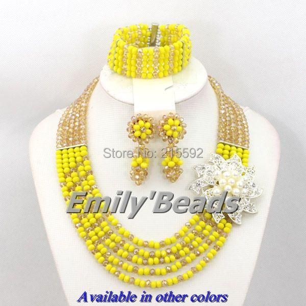 earrings & necklace african costume jewelry set vintage 5 rows nigerian wedding beads wholesale aej063, Silver
earrings & necklace african costume jewelry set vintage 5 rows nigerian wedding beads wholesale aej063, Silver