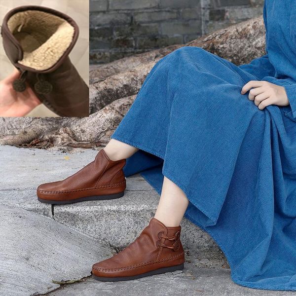 guangzhou leather boots women's 2021 soft soled plush, Black 
guangzhou leather boots women's 2021 soft soled plush, Black