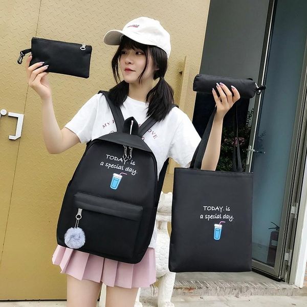 school bags 4 pcs/set bagsfor teenage girls female canvas backpack students bookbag shoulder cute casual travel bag gift
school bags 4 pcs/set bagsfor teenage girls female canvas backpack students bookbag shoulder cute casual travel bag gift