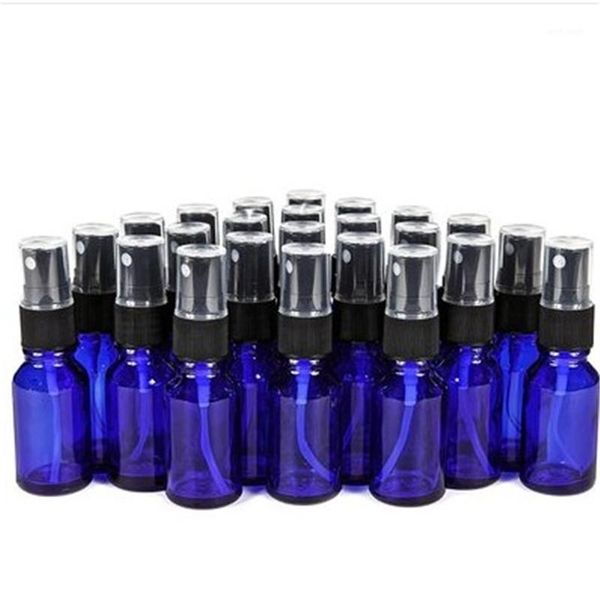 24, cobalt blue, 15 ml (1/2 oz) glass bottles, with black fine mist sprayer's refillable essential oil bottles
24, cobalt blue, 15 ml (1/2 oz) glass bottles, with black fine mist sprayer's refillable essential oil bottles