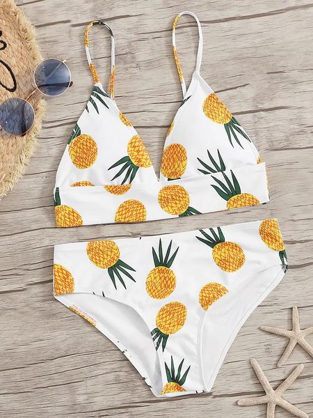 ladys pineapple print bikini set female two-piece split swimsuit summer beachwear swimwear women bathing suit biquini
ladys pineapple print bikini set female two-piece split swimsuit summer beachwear swimwear women bathing suit biquini