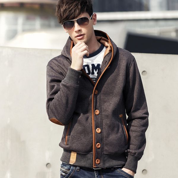 autumn new sweater hoodie college fashion wear men's solid color coat, Black
autumn new sweater hoodie college fashion wear men's solid color coat, Black