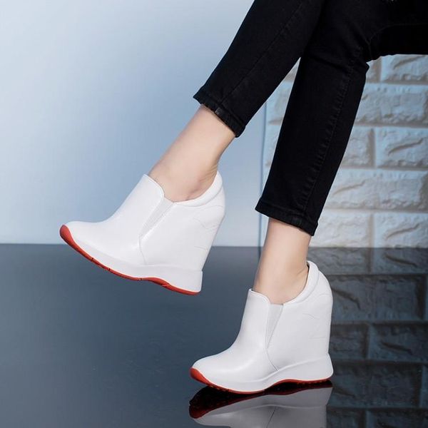 dress shoes 2021 genuine leather high heels lady casual women wedges sneakers platform increasing slip on female footwear, Black
dress shoes 2021 genuine leather high heels lady casual women wedges sneakers platform increasing slip on female footwear, Black