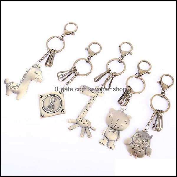 keychains fashion aessories bear giraffe horse key chain women rings car owl metal keychain for keys drop delivery 2021 uqw5i, Silver
keychains fashion aessories bear giraffe horse key chain women rings car owl metal keychain for keys drop delivery 2021 uqw5i, Silver