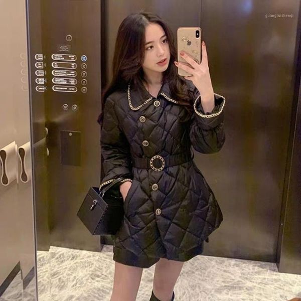 women thin filling cotton jacket spring and autumn vintage style woman parkas female coats women's down &, Black
women thin filling cotton jacket spring and autumn vintage style woman parkas female coats women's down &, Black