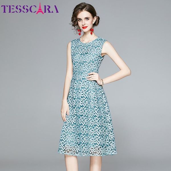 casual dresses tesscara women summer luxury embroidery mesh dress festa green lace party robe femme sleeveless designer vestido, Black;gray
casual dresses tesscara women summer luxury embroidery mesh dress festa green lace party robe femme sleeveless designer vestido, Black;gray