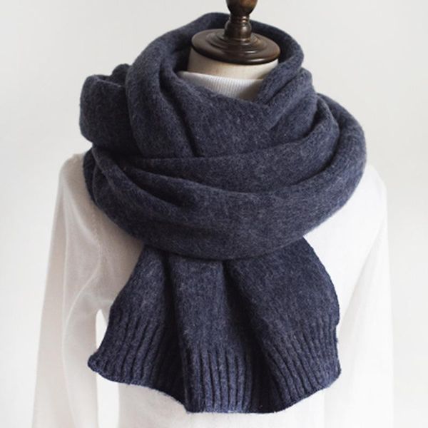 scarves scarf winter warm solid color knitted thick-artistic korean-style, Blue;gray
scarves scarf winter warm solid color knitted thick-artistic korean-style, Blue;gray