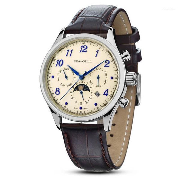 wristwatches genuine seagull watch men d2869s automatic mechanical men's self winding1, Slivery;brown
wristwatches genuine seagull watch men d2869s automatic mechanical men's self winding1, Slivery;brown