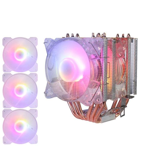 copper tube cpu radiator chassis fan synchronous lighting 1150amd1366 2011 crystal light dual + fans & coolings
copper tube cpu radiator chassis fan synchronous lighting 1150amd1366 2011 crystal light dual + fans & coolings