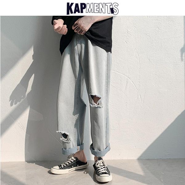 men vintage korean streetwear ripped jeans 2021 mens spring cargo pants harajuku solid denim joggers man loose trousers men's, Blue
men vintage korean streetwear ripped jeans 2021 mens spring cargo pants harajuku solid denim joggers man loose trousers men's, Blue