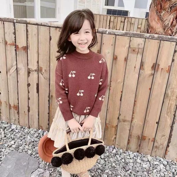 pullover autumn winter 2021 fashion baby girls sweater cherry pattern knitting casual long-sleeve, Blue
pullover autumn winter 2021 fashion baby girls sweater cherry pattern knitting casual long-sleeve, Blue