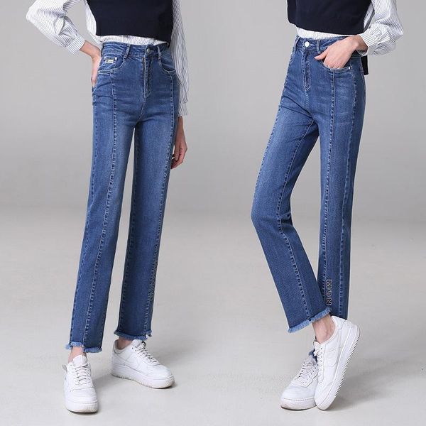 women's jeans harlan 2021 spring and autumn slim pants trousers straight casual high-waist daddy, Blue
women's jeans harlan 2021 spring and autumn slim pants trousers straight casual high-waist daddy, Blue