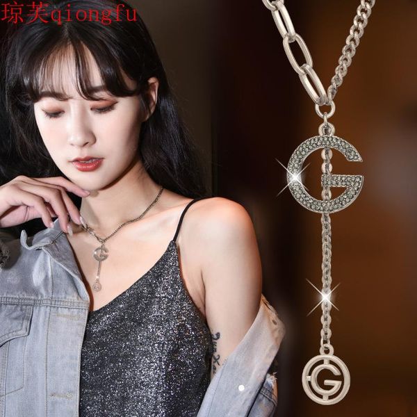 pendant necklaces 2021 korean fashion all-match necklace feminine letter short sweater chain accessories woman pendants, Silver
pendant necklaces 2021 korean fashion all-match necklace feminine letter short sweater chain accessories woman pendants, Silver