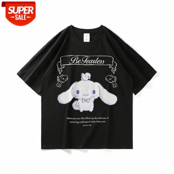 cartoon anime cute pet rabbit print short-sleeved girl youth loose t-shirt men and women couples the same style tide brand #rv8x, White;black
cartoon anime cute pet rabbit print short-sleeved girl youth loose t-shirt men and women couples the same style tide brand #rv8x, White;black