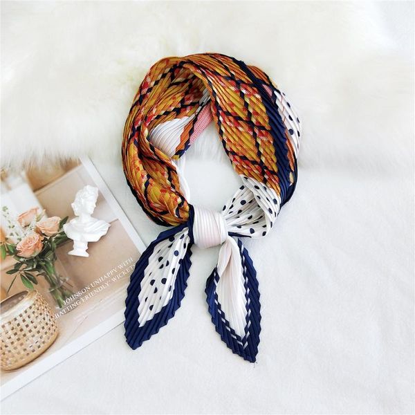 scarves 2021 pleated silk scarf print foulard versatile wrinkle exquisite fashion decorative head stripe bufanda mujer designer, Blue;gray
scarves 2021 pleated silk scarf print foulard versatile wrinkle exquisite fashion decorative head stripe bufanda mujer designer, Blue;gray