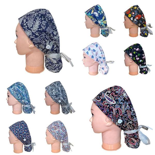 women working caps adjustable sweat-absorbent elastic multicolor hats for long hair cotton printing turban cap beanie/skull, Blue;gray
women working caps adjustable sweat-absorbent elastic multicolor hats for long hair cotton printing turban cap beanie/skull, Blue;gray
