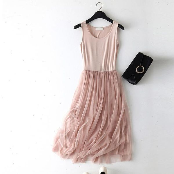 women dresses lace vest dress sleeveless o neck loose spaghetti strap spring summer cotton elegant party, Black;gray 
women dresses lace vest dress sleeveless o neck loose spaghetti strap spring summer cotton elegant party, Black;gray