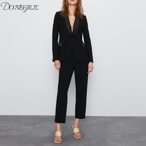 women's two piece autumn business pants suit vintage solid single button blazer coat feminino trouser female office 2 pieces set women, White
women's two piece autumn business pants suit vintage solid single button blazer coat feminino trouser female office 2 pieces set women, White