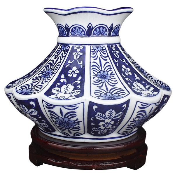 vases blue and white porcelain vase large caliber creative chinese handicraft ornament porch living room
vases blue and white porcelain vase large caliber creative chinese handicraft ornament porch living room