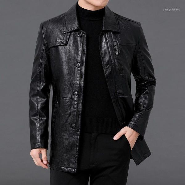 men's leather & faux clothes middle aged and elderly dad business leisure lapel thin jacket coat wholesale, Black
men's leather & faux clothes middle aged and elderly dad business leisure lapel thin jacket coat wholesale, Black