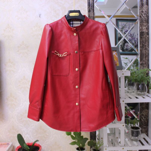 women's blouses & shirts 2021 spring high-quality female fashion genuine leather loose b690, White
women's blouses & shirts 2021 spring high-quality female fashion genuine leather loose b690, White