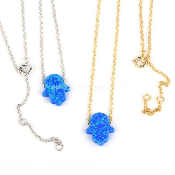 pendant necklaces 11x13mm op05 925 sterling silver link chain necklace blue hamsa opal for gift
pendant necklaces 11x13mm op05 925 sterling silver link chain necklace blue hamsa opal for gift