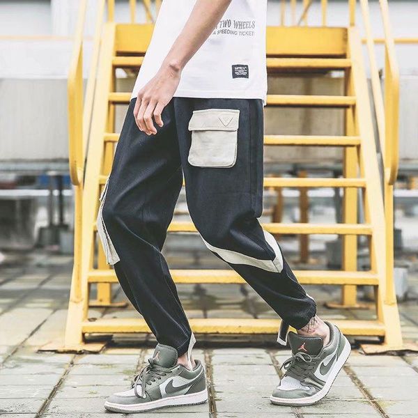 men's pants 2021 men patchwork multi-pocket harem hip trousers streetwear sweatpants hombre casual fashion cargo for male, Black
men's pants 2021 men patchwork multi-pocket harem hip trousers streetwear sweatpants hombre casual fashion cargo for male, Black
