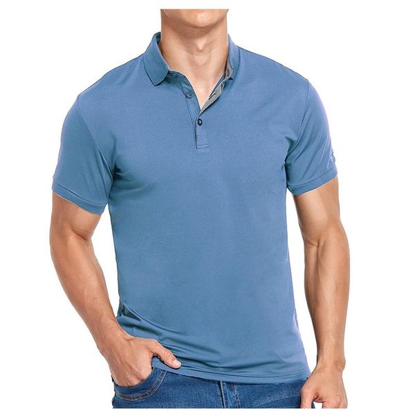 men's polos casual slim fit shirts basic short-sleeved summer clothing breathable social dress business shirt men blouses, White;black
men's polos casual slim fit shirts basic short-sleeved summer clothing breathable social dress business shirt men blouses, White;black