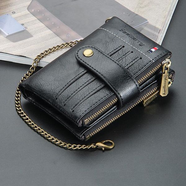 fashion wallet men's short style european and american vintage double zipper card bag vertical buckle change wallets, Red;black
fashion wallet men's short style european and american vintage double zipper card bag vertical buckle change wallets, Red;black