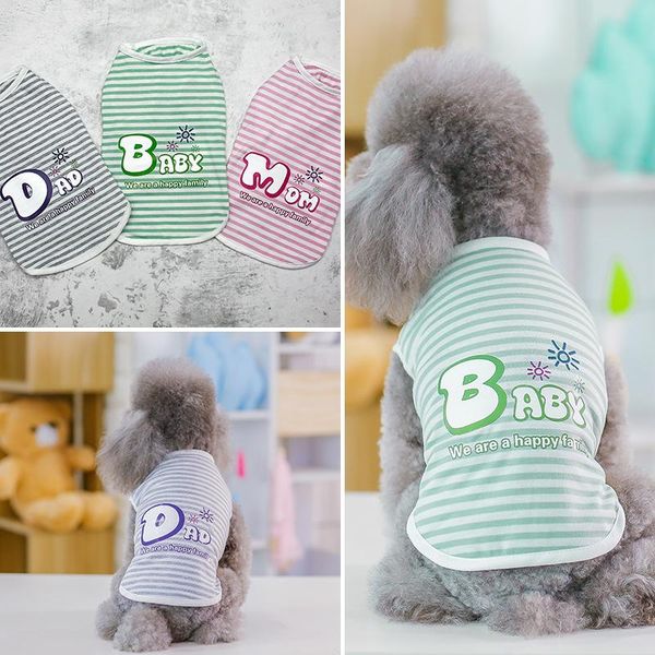 pet clothes spring and summer striped parent-child vest teddy small medium-sized dogs casual dog clothesdog apparel
pet clothes spring and summer striped parent-child vest teddy small medium-sized dogs casual dog clothesdog apparel