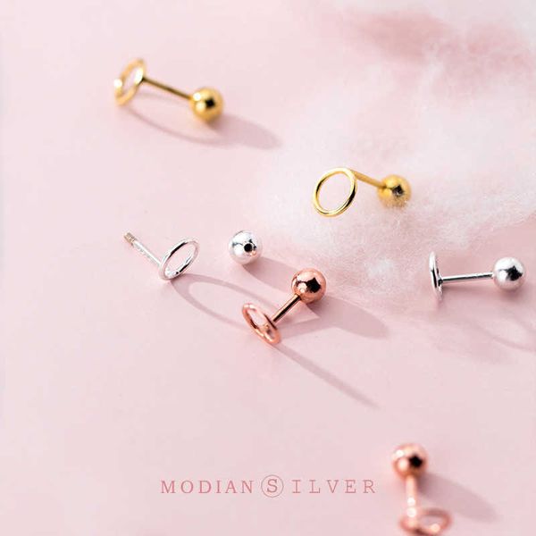 3 color cute letter round shape stud earrings for women genuine 925 sterling silver simple ear pin fine jewelry 210707, Golden;silver
3 color cute letter round shape stud earrings for women genuine 925 sterling silver simple ear pin fine jewelry 210707, Golden;silver