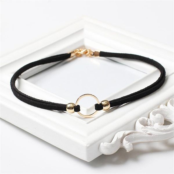 gold korean velvet simple circle choker necklace retro hollow round beads rope necklaces for women party jewelry chokers, Golden;silver
gold korean velvet simple circle choker necklace retro hollow round beads rope necklaces for women party jewelry chokers, Golden;silver