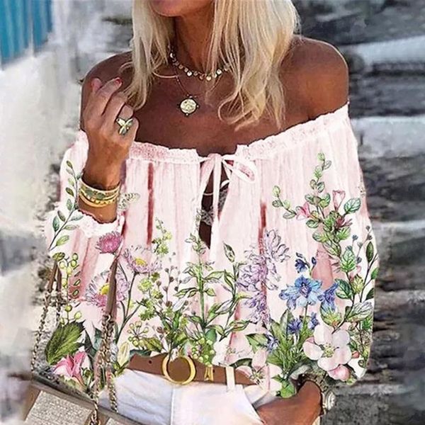 women's blouses & shirts off shoulder blouse neck long sleeve boho floral printed plus size summer elegant casual pullover tee, White
women's blouses & shirts off shoulder blouse neck long sleeve boho floral printed plus size summer elegant casual pullover tee, White
