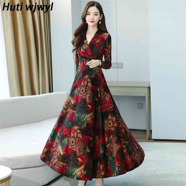 autumn winter 4xl plus size fashion print floral dress vintage v-neck midi elegant women bodycon party maxi vestidos 210528, Black;gray
autumn winter 4xl plus size fashion print floral dress vintage v-neck midi elegant women bodycon party maxi vestidos 210528, Black;gray