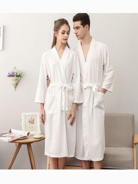 women's sleepwear beauty salon bathrobe women long summer thin family waffle el absorbent couple dressing robes, Black;red
women's sleepwear beauty salon bathrobe women long summer thin family waffle el absorbent couple dressing robes, Black;red